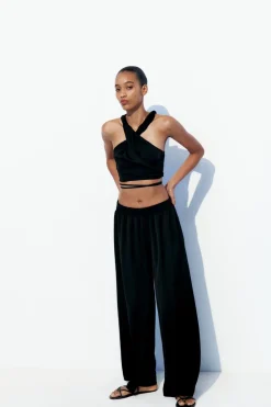 Hot PANTALÓN FLUIDO PALAZZO Mujer Pantalones