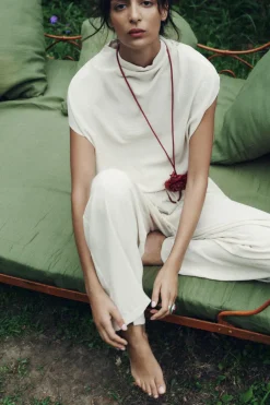 Sale PANTALÓN FLUIDO PINZAS Mujer Pantalones