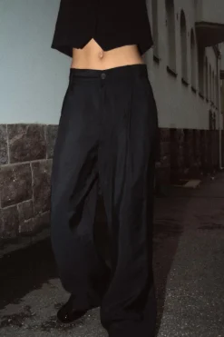 Discount PANTALÓN FLUIDO PINZAS Mujer Pantalones