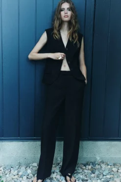 Discount PANTALÓN FLUIDO RECTO ZW COLLECTION Mujer Pantalones