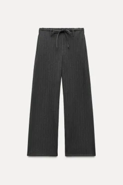 Hot PANTALÓN FRANELA RAYAS CORDÓN Mujer Pantalones