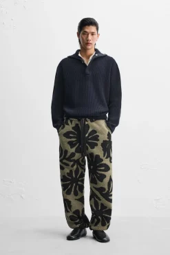 Fashion PANTALÓN JACQUARD BORREGUILLO X NANUSHKA Hombre Pantalones