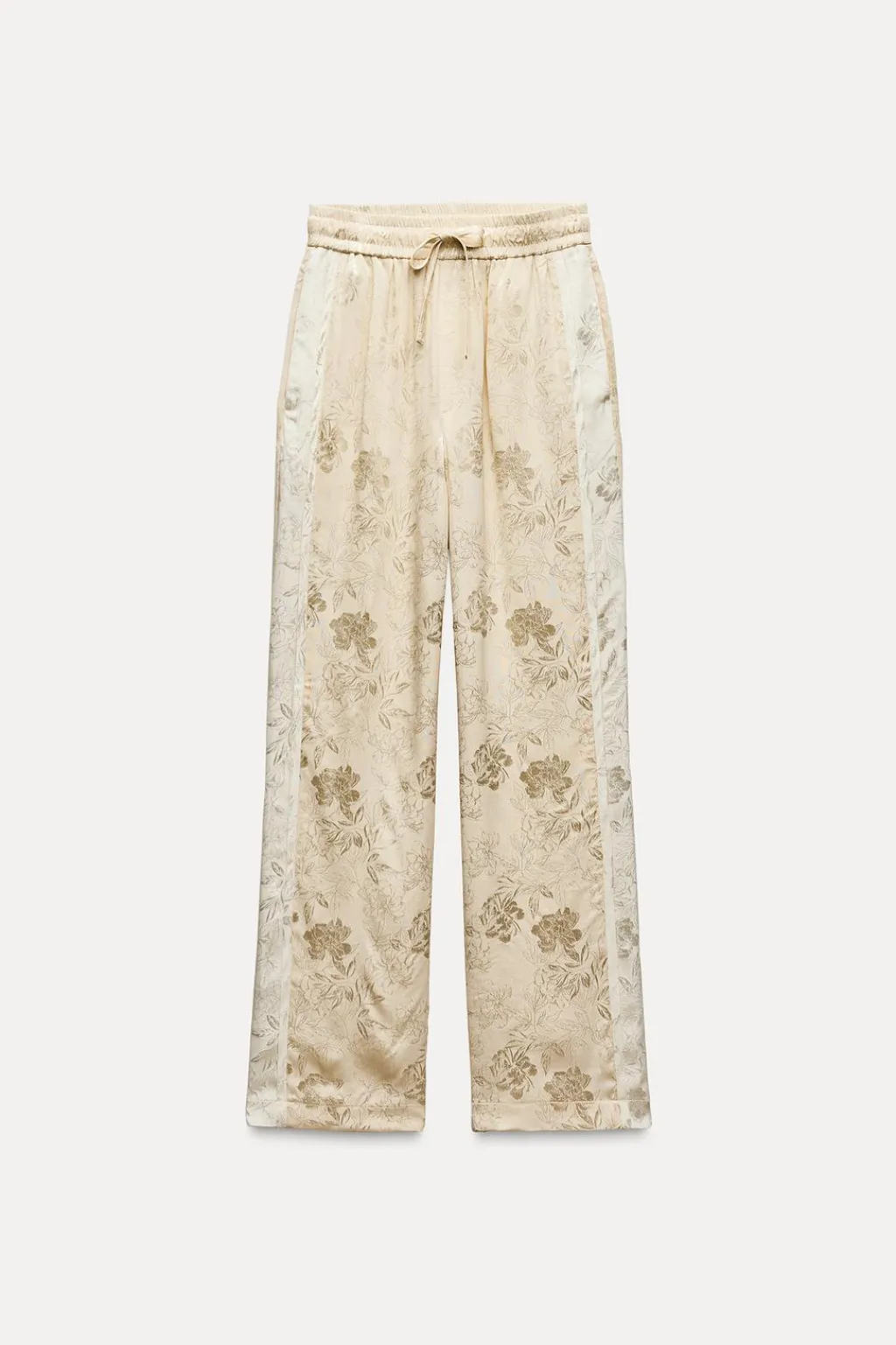 Discount PANTALÓN JACQUARD FLORES Mujer Pantalones