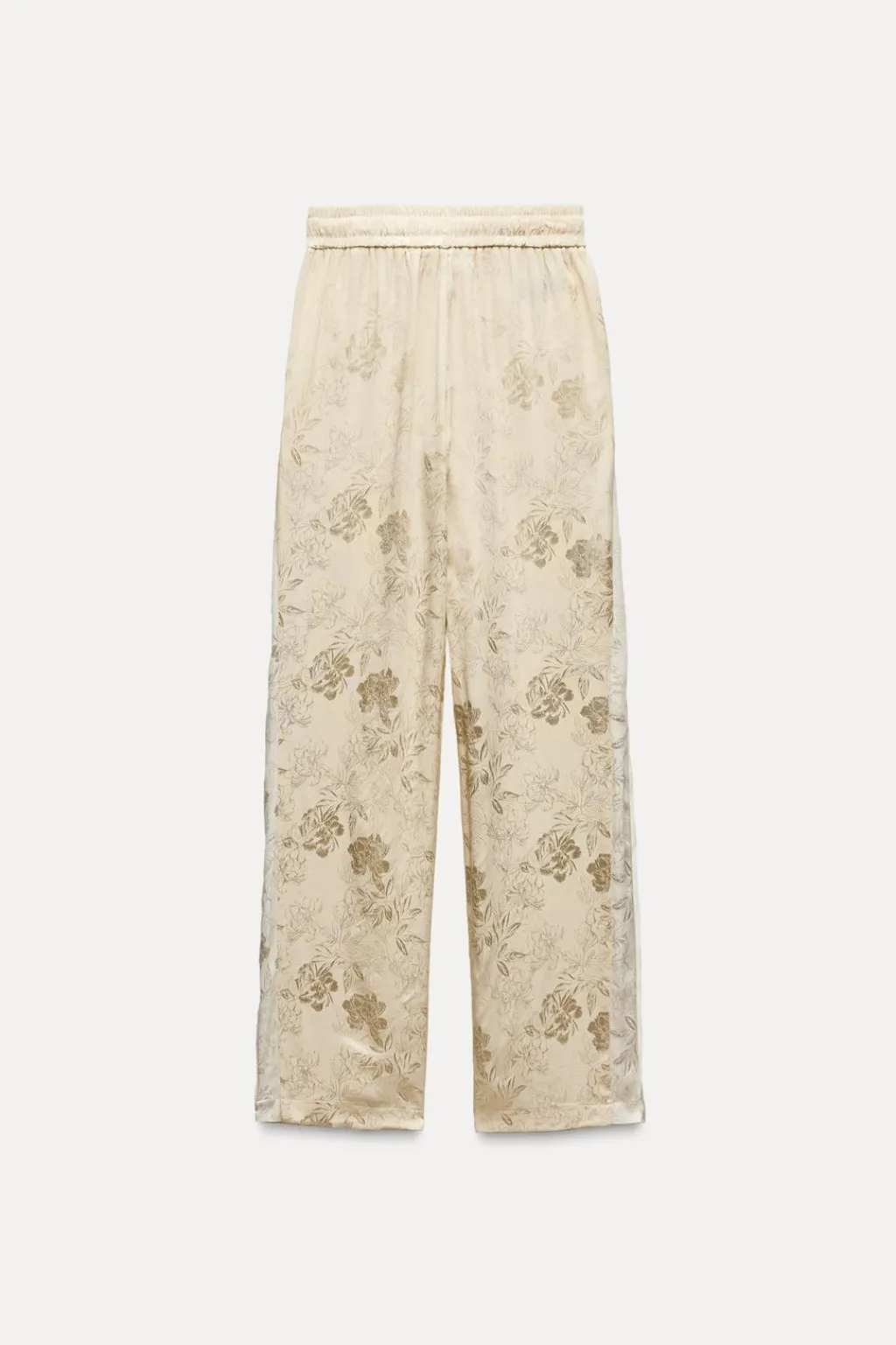 Discount PANTALÓN JACQUARD FLORES Mujer Pantalones