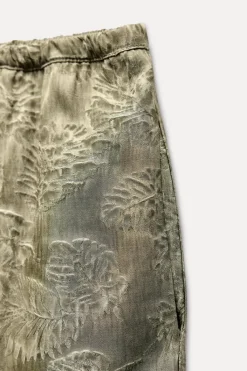 Clearance PANTALÓN JACQUARD LAZADAS ZW COLLECTION Mujer Pantalones