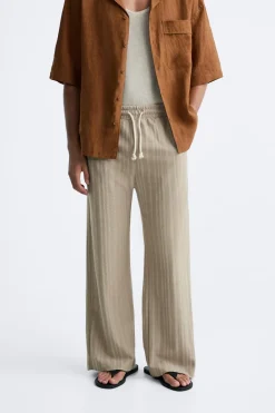 Discount PANTALÓN JACQUARD RAYAS Hombre Pantalones