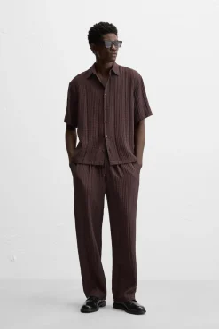 Discount PANTALÓN JACQUARD RAYAS Hombre Pantalones