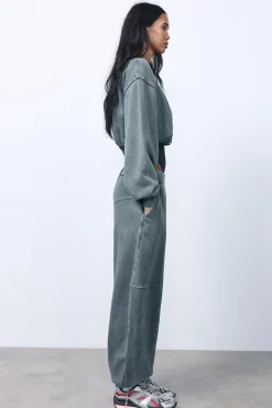 Hot PANTALÓN JOGGER EFECTO LAVADO Mujer Pantalones|Sudaderas / Joggers