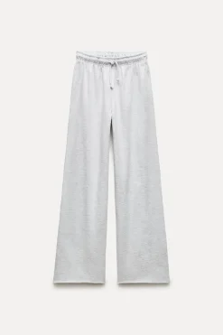 Outlet PANTALÓN JOGGER FELPA EFECTO LAVADO Mujer Pantalones|Sudaderas / Joggers