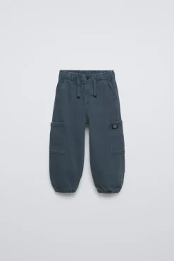 Niños ZARA 1½ - 6 Años·Pantalones / Leggings|6 - 18 Meses·Pantalones / Leggings<PANTALÓN JOGGER SARGA CARGO