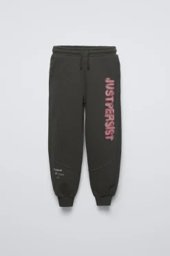 Niños ZARA 6 - 14 Años·Pantalones|6 - 14 Años·Total Look<PANTALÓN JOGGER TEXTO