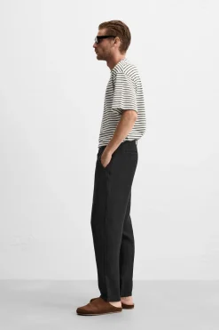 Clearance PANTALÓN LINO PLIEGUES Hombre Pantalones