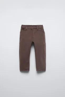 Niños ZARA 1½ - 6 Años·Pantalones|1½ - 6 Años·Pantalones / Leggings<PANTALÓN LONETA LAVADO