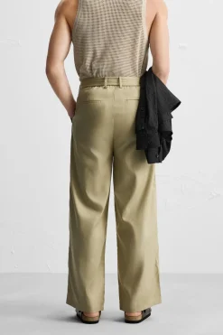 Clearance PANTALÓN LYOCELL - ALGODÓN CINTURÓN Hombre Pantalones