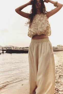 Hot PANTALÓN MAXI ANCHO Mujer Pantalones