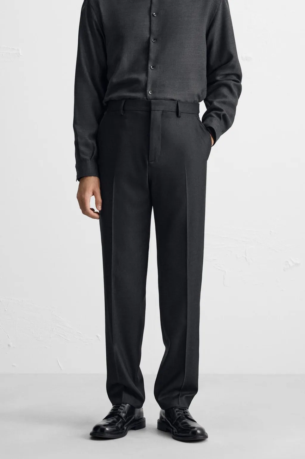 New PANTALÓN MEZCLA LANA TRABILLAS Hombre Pantalones