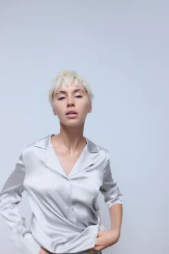 Hot PANTALÓN MEZCLA SEDA Mujer Pantalones