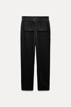 New PANTALÓN PAPERBAG CINTURA ELÁSTICA Mujer Pantalones