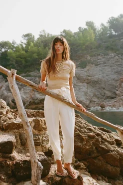 Outlet PANTALÓN PAPERBAG CINTURÓN Mujer Pantalones