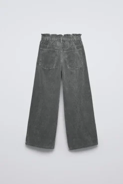 Niños ZARA 6 - 14 Años·Pantalones|6 - 14 Años·Total Look<PANTALÓN PAPERBAG PANA GRUESA