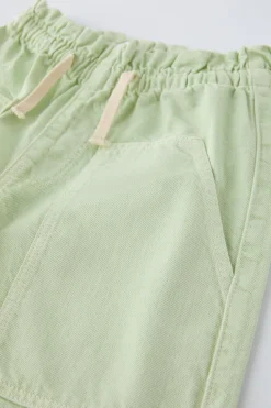 Niños ZARA 6 - 14 Años·Pantalones<PANTALÓN PAPERBAG WIDE FIT