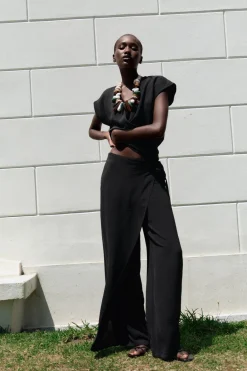 Discount PANTALÓN PAREO FLUIDO Mujer Pantalones