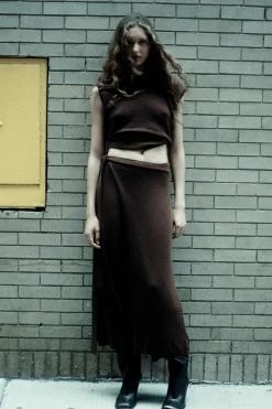 Best PANTALÓN PAREO PUNTO LISO Mujer Pantalones|Cárdigan / Jerséis