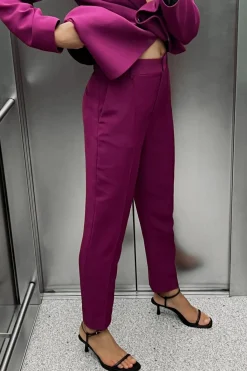 Clearance PANTALÓN PESPUNTES Mujer Pantalones