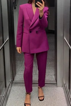 Clearance PANTALÓN PESPUNTES Mujer Pantalones