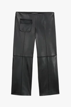 Outlet PANTALÓN PIEL 100% X STEFANO PILATI Mujer Pantalones