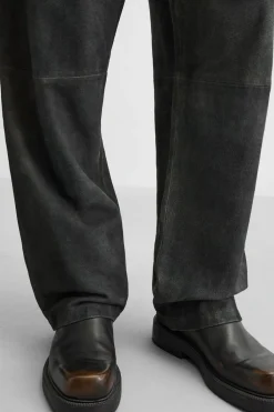 Discount PANTALÓN PIEL EFECTO VINTAGE Hombre Pantalones