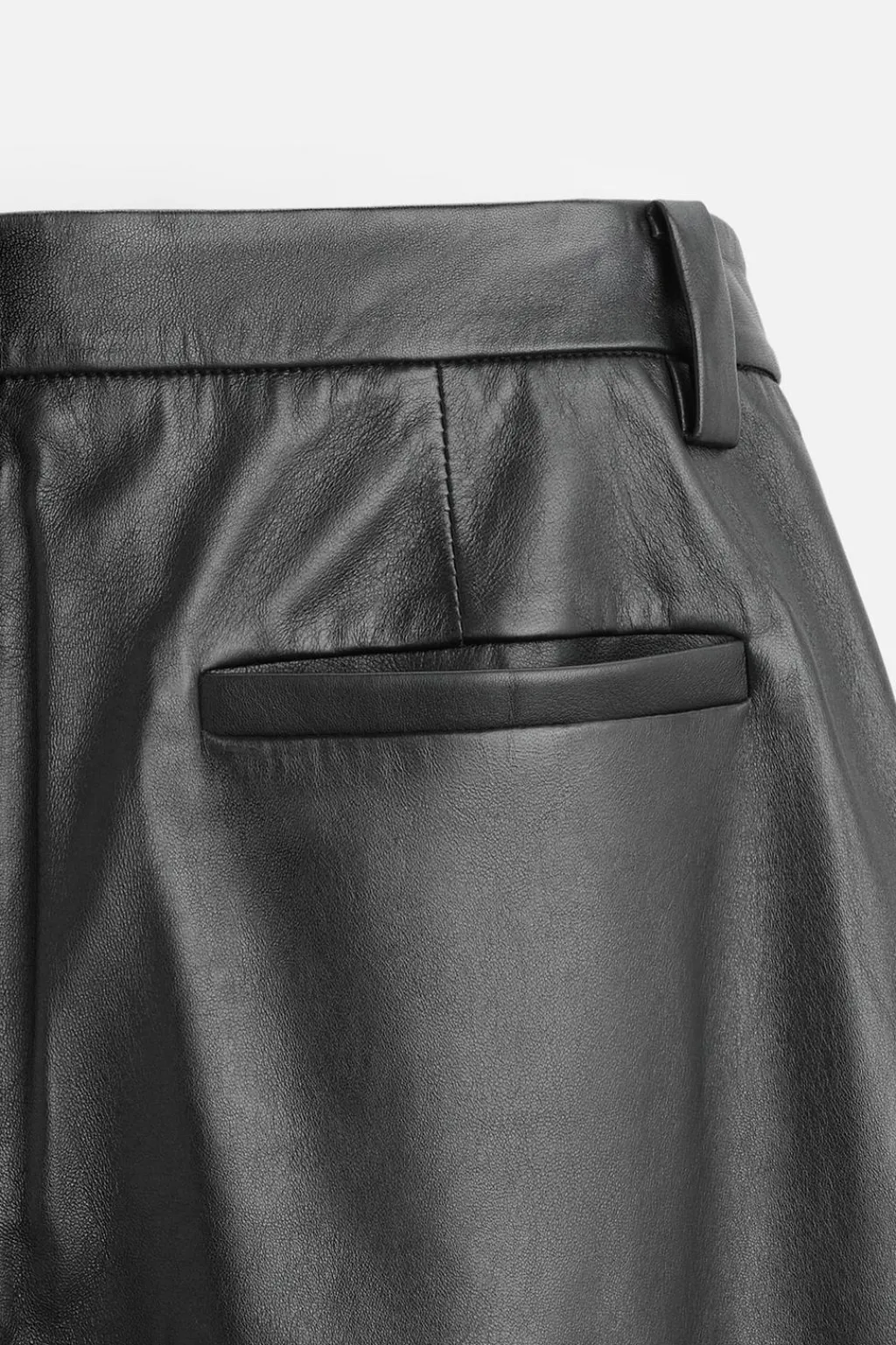 New PANTALÓN PIEL PLIEGUES Hombre Pantalones