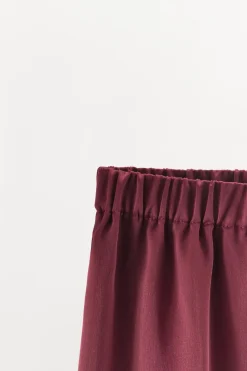 Discount PANTALÓN PIJAMERO SATINADO ENCAJE Mujer Pantalones|Lenceria