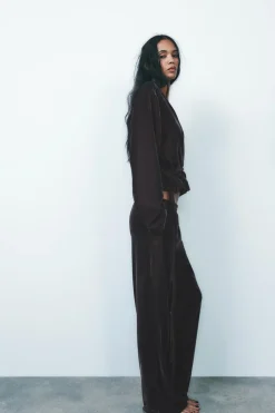 Discount PANTALÓN PIJAMERO TERCIOPELO Mujer Pantalones