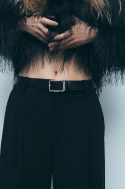 Discount PANTALÓN PINZAS CINTURÓN Mujer Pantalones