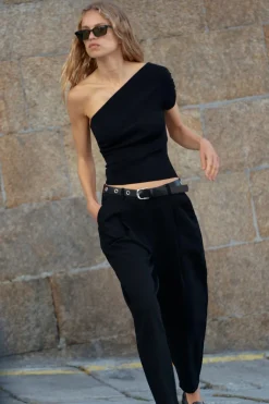 Clearance PANTALÓN PINZAS CINTURÓN Mujer Pantalones