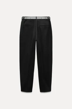 Clearance PANTALÓN PINZAS CINTURÓN Mujer Pantalones