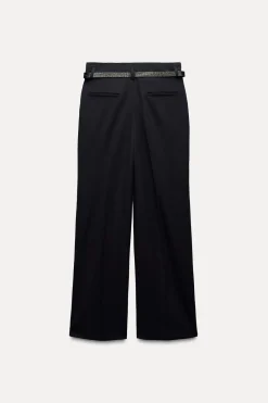 Clearance PANTALÓN PINZAS CINTURÓN Mujer Pantalones