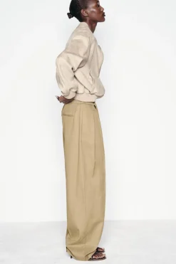 Clearance PANTALÓN PINZAS HEBILLA Mujer Pantalones