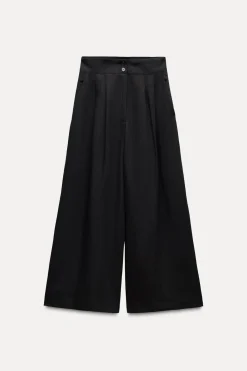 Hot PANTALÓN PINZAS MEZCLA LINO ZW COLLECTION Mujer Pantalones