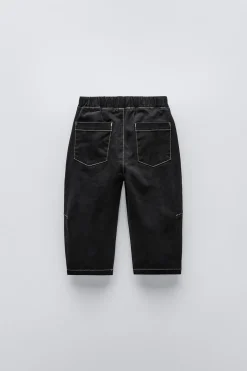 Niños ZARA 1½ - 6 Años·Pantalones / Leggings|6 - 18 Meses·Pantalones / Leggings<PANTALÓN PINZAS PESPUNTES