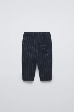 Niños ZARA 6 - 18 Meses·Pantalones / Leggings<PANTALÓN PINZAS RAYA