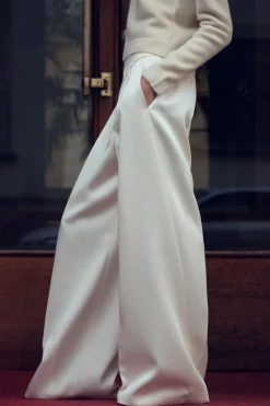 Fashion PANTALÓN PINZAS SATINADO Mujer Pantalones