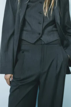 Discount PANTALÓN PLIEGUES Mujer Pantalones