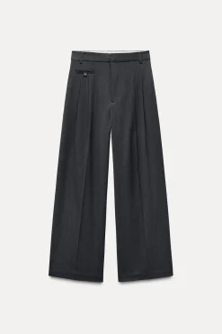 Discount PANTALÓN PLIEGUES Mujer Pantalones