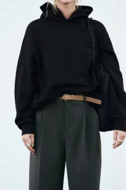 Clearance PANTALÓN PLIEGUES CINTURÓN Mujer Pantalones