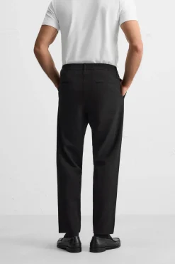 New PANTALÓN PLIEGUES CON VISCOSA Hombre Pantalones