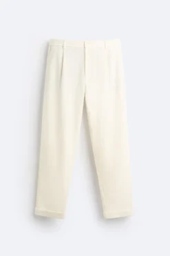 New PANTALÓN PLIEGUES ESTRUCTURA Hombre Pantalones