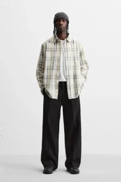 Discount PANTALÓN PLIEGUES FLARED FIT Hombre Pantalones