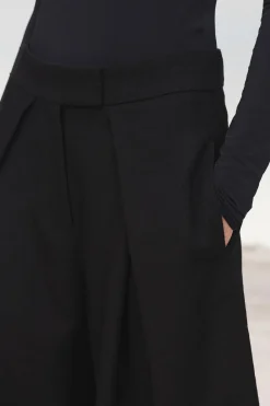 Outlet PANTALÓN PLIEGUES LANA 100% LIMITED EDITION Mujer Pantalones